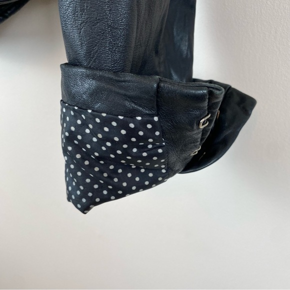 Joie Double Breasted Leather Jacket - Picture 3 of 10